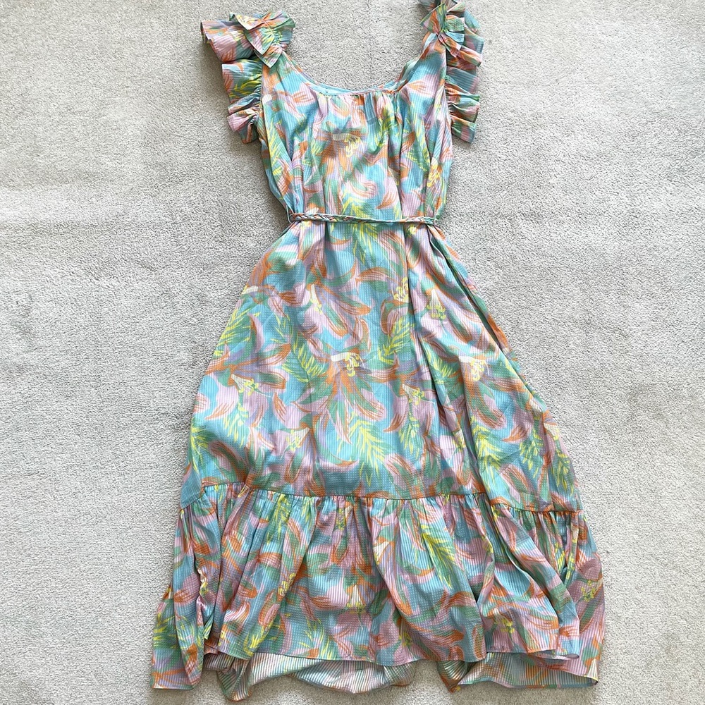 ALDEN ADAIR LILAH DRESS SIZE MEDIUM FEMININE DAINTY ROMANTIC DATE EVENT - Picture 2 of 10